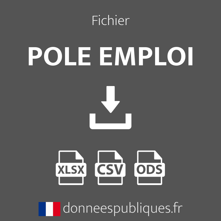 Fichier des agences Pôle emploi Fichier des agences Pôle emploi