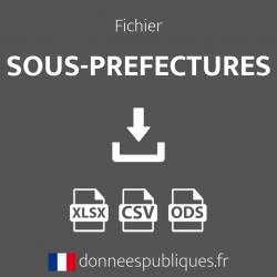 Fichier des Sous-préfectures