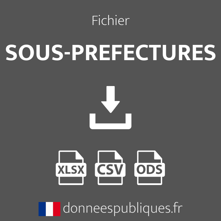 Fichier des Sous-préfectures