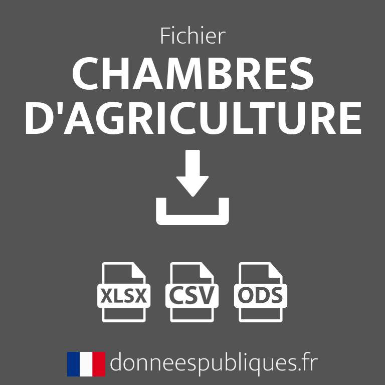 Fichier des Chambres d'agriculture