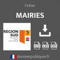 Emails des mairies en région Provence-Alpes-Côte d'Azur