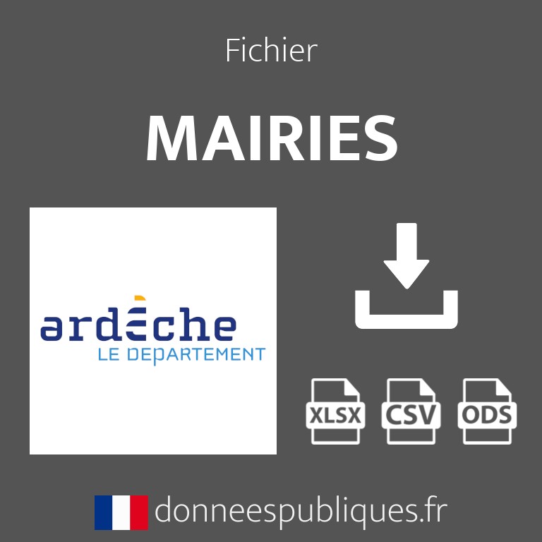Emails des mairies du département de l'Ardèche (07)