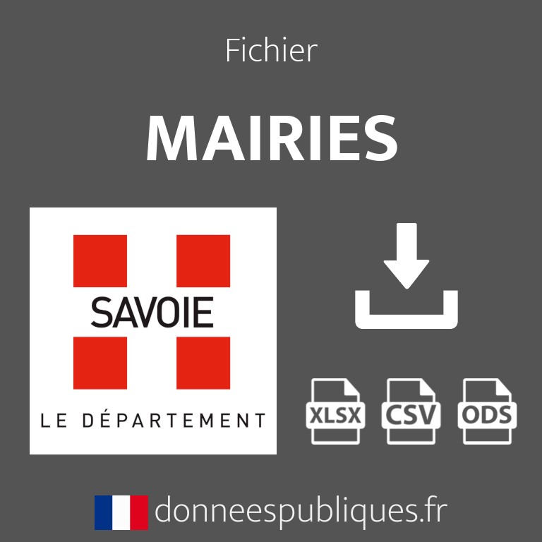 Emails des mairies du département de la Savoie (73)