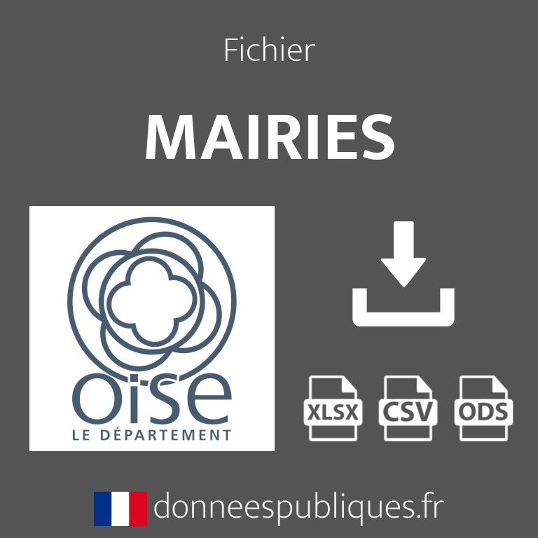 Emails des mairies du département de l'Oise (60)