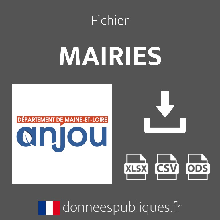 Emails des mairies du département de Maine-et-Loire (49)