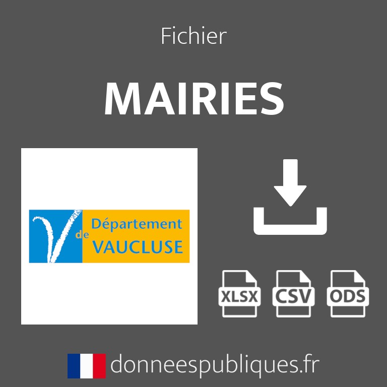 Emails des mairies du département du Vaucluse (84)