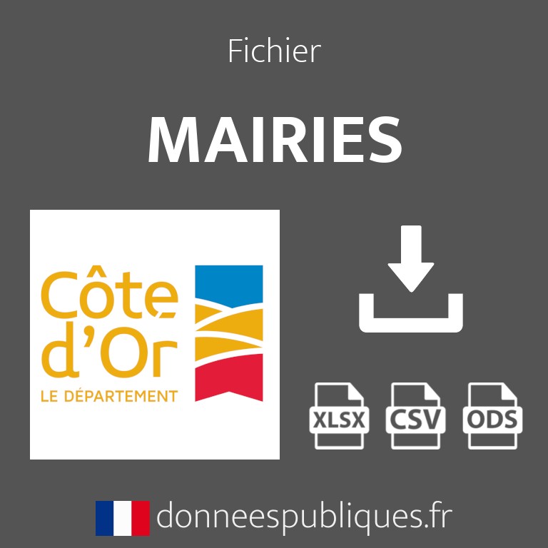 Emails des mairies du département de la Côte-d'Or (21)