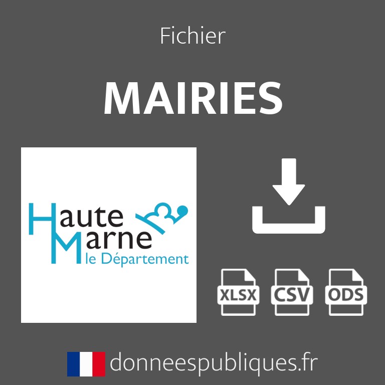 Emails des mairies du département de la Haute-Marne (52)