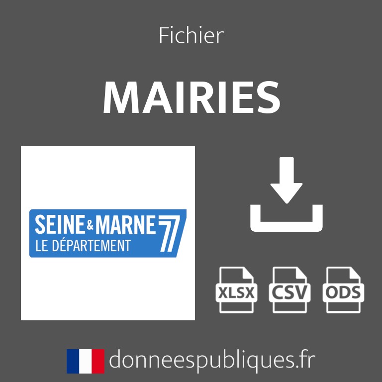 Emails des mairies du département de Seine-et-Marne (77)