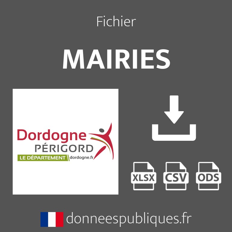 Emails des mairies du département de la Dordogne (24)
