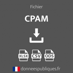 Fichier des Caisses primaire d'assurance maladie