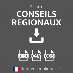 Fichier des Conseils régionaux