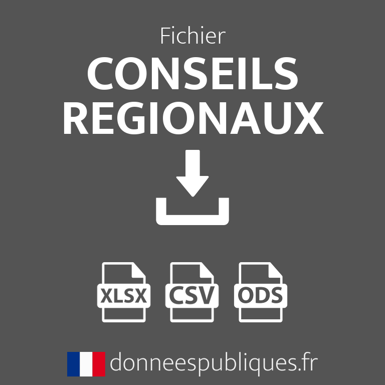 Fichier des Conseils régionaux