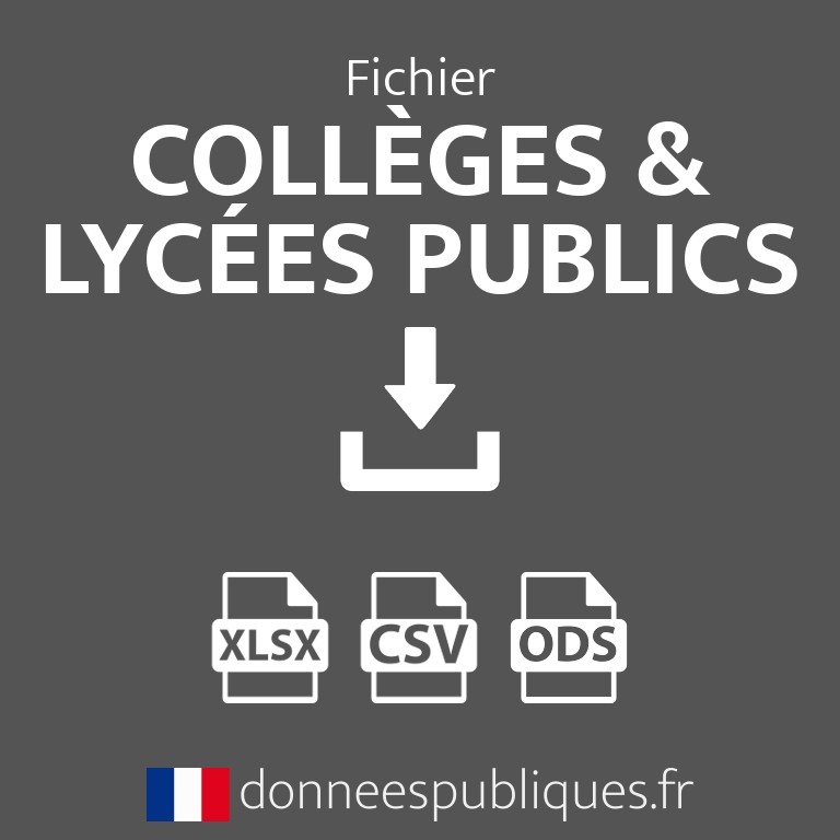 Fichier emails des collèges et lycées publics Fichier emails des collèges et lycées publics