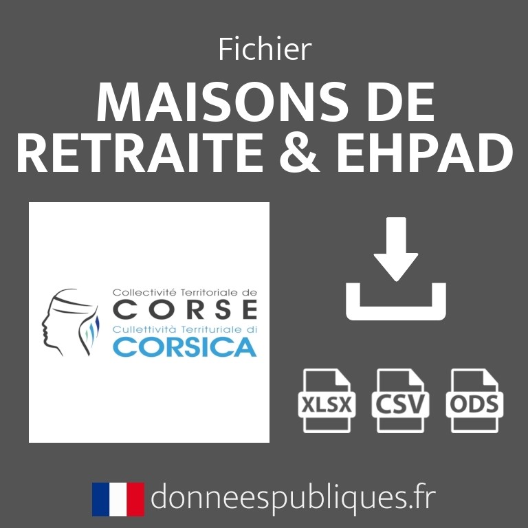 Fichier emails des maisons de retraite et EHPAD de la région Corse