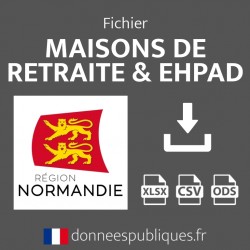 Fichier emails des maisons de retraite et EHPAD de la région Normandie