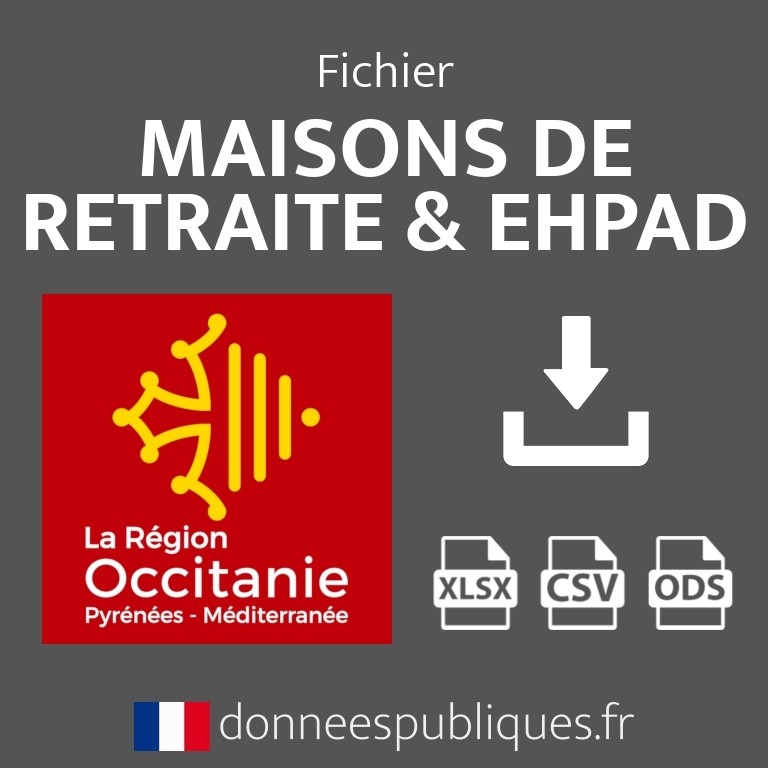 Fichier emails des maisons de retraite et EHPAD de la région Occitanie