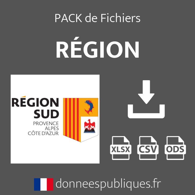 Pack Fichiers emails de la région Provence-Alpes-Côte d'Azur