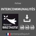 Emails des intercommunalités (EPCI) de la région Bretagne
