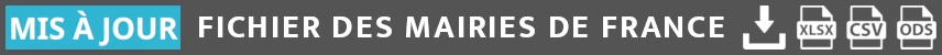 Mise à jour du fichier des mairies de France
