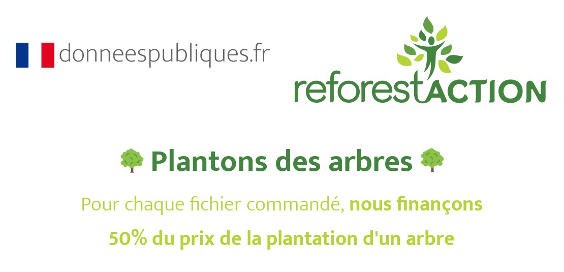 Planter des arbres avec donneespubliques.fr et Reforest'Action à chaque commande